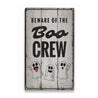 Boo Crew Rustic Wood Sign