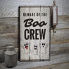 Boo Crew Rustic Wood Sign