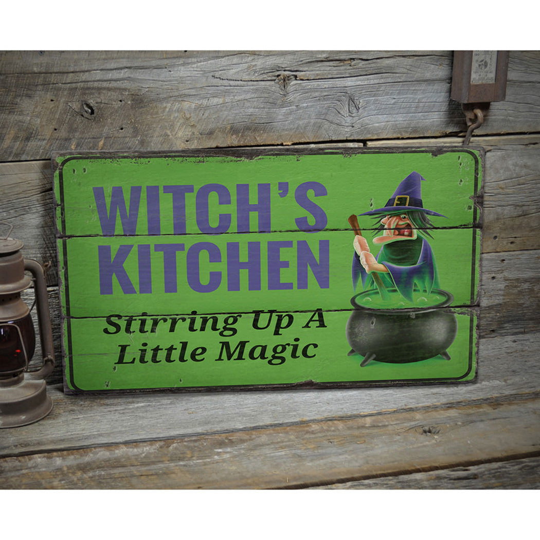 Stirring Up a Little Magic Rustic Wood Sign