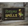 Potions and Spells Rustic Wood Sign