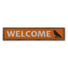 Halloween Welcome Rustic Wood Sign