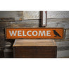 Halloween Welcome Rustic Wood Sign