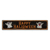 Happy Halloween Ghost Rustic Wood Sign