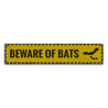 Beware of Bats Rustic Wood Sign