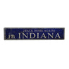 Back Home Again in Indiana Rustic Wood Sign