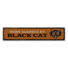 Home Black Cat Rustic Wood Sign