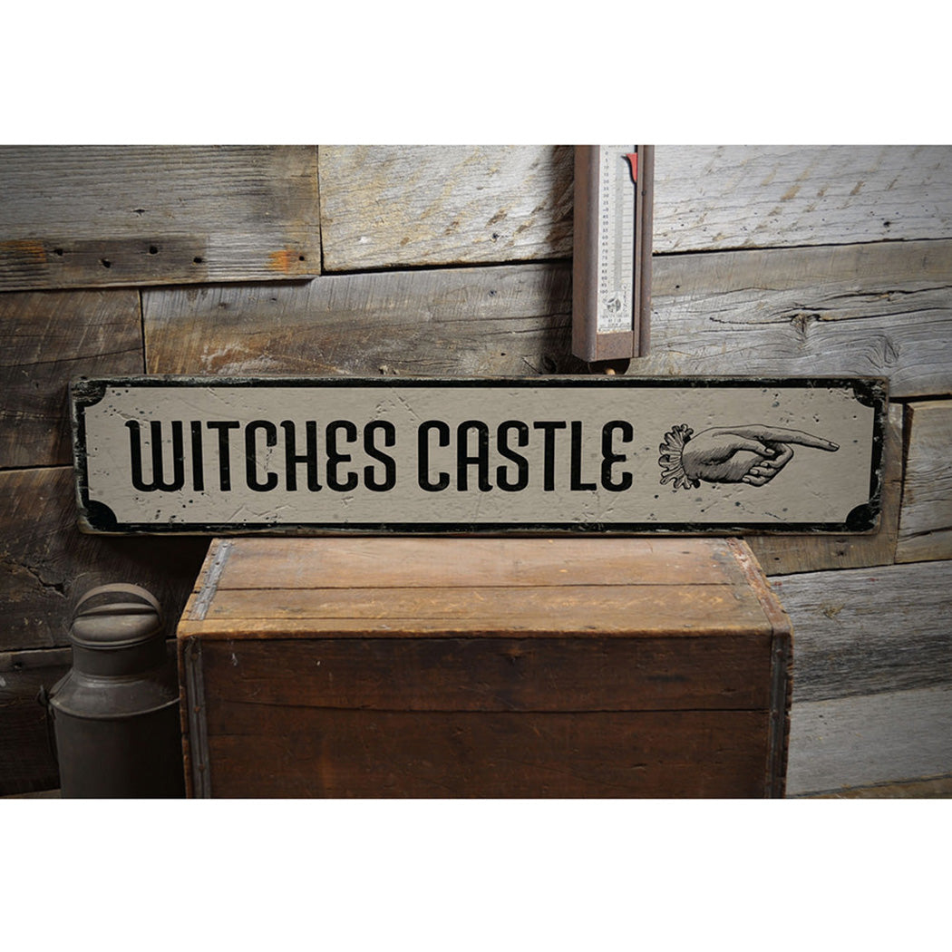 Witchs Castle Rustic Wood Sign