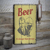 Beer Cheaper Than Therapy Rustic Wood Sign