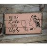 Beautician Rustic Wood Sign