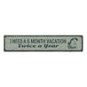 Funny Vacation Rustic Wood Sign