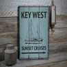 Key West Sunset Cruises Rustic Wood Sign