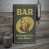 Retro Bar Rustic Wood Sign