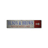 Business Arrow Rustic Wood Sign