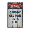 Grumpy Old Man Rustic Wood Sign