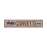 Corvette Street Rustic Wood Sign