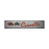 Corvette Garage Flags Rustic Wood Sign