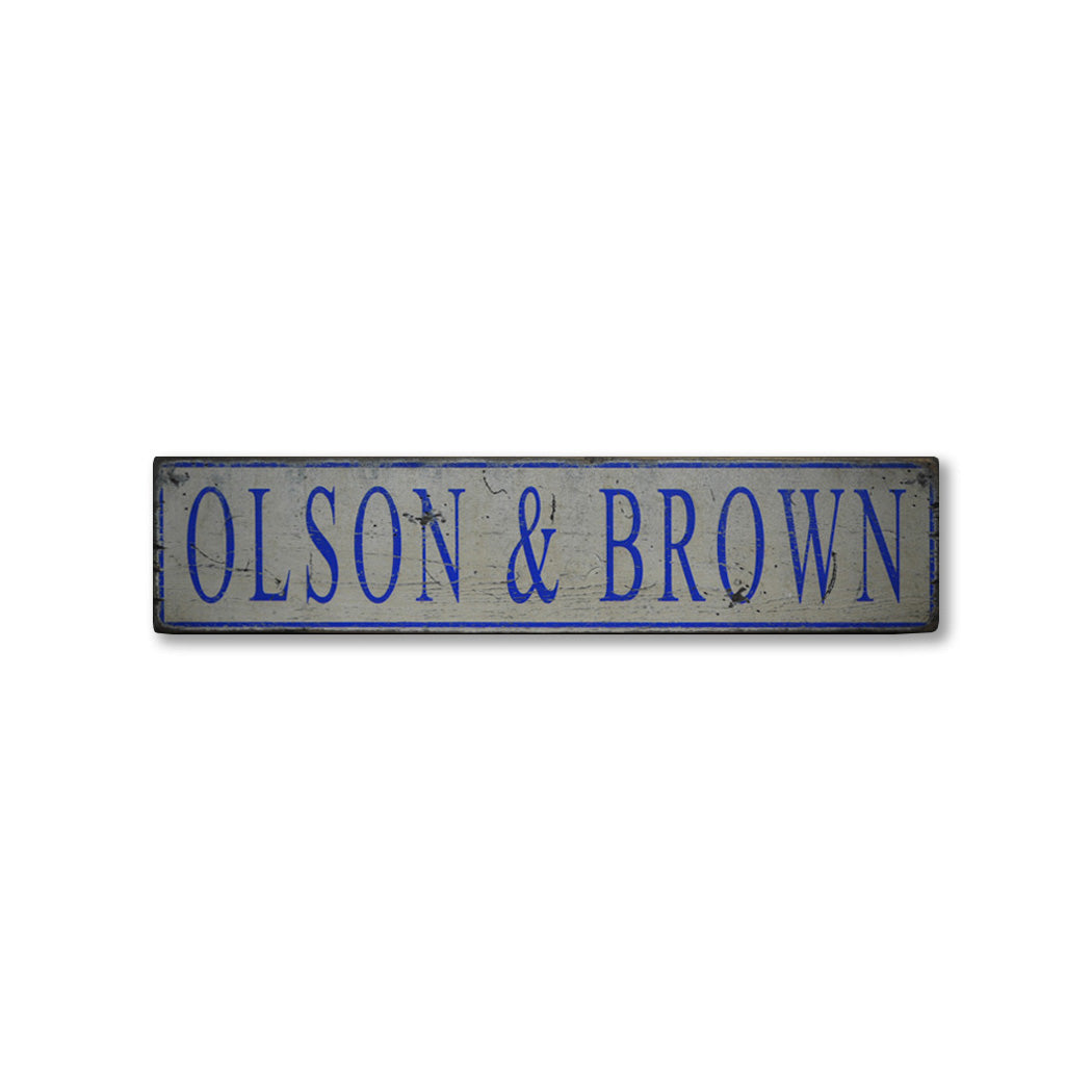 Business Name Rustic Wood Sign