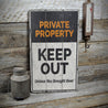 Private Property Rustic Wood Sign