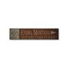 Mountain City Rustic Wood Sign