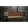 Mountain City Rustic Wood Sign