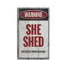 She Shed Rustic Wood Sign