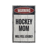 Hockey Mom Rustic Wood Sign