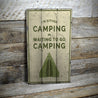 Avid Camper Gift Rustic Wood Sign