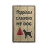 Camping with My Dog Rustic Wood Sign