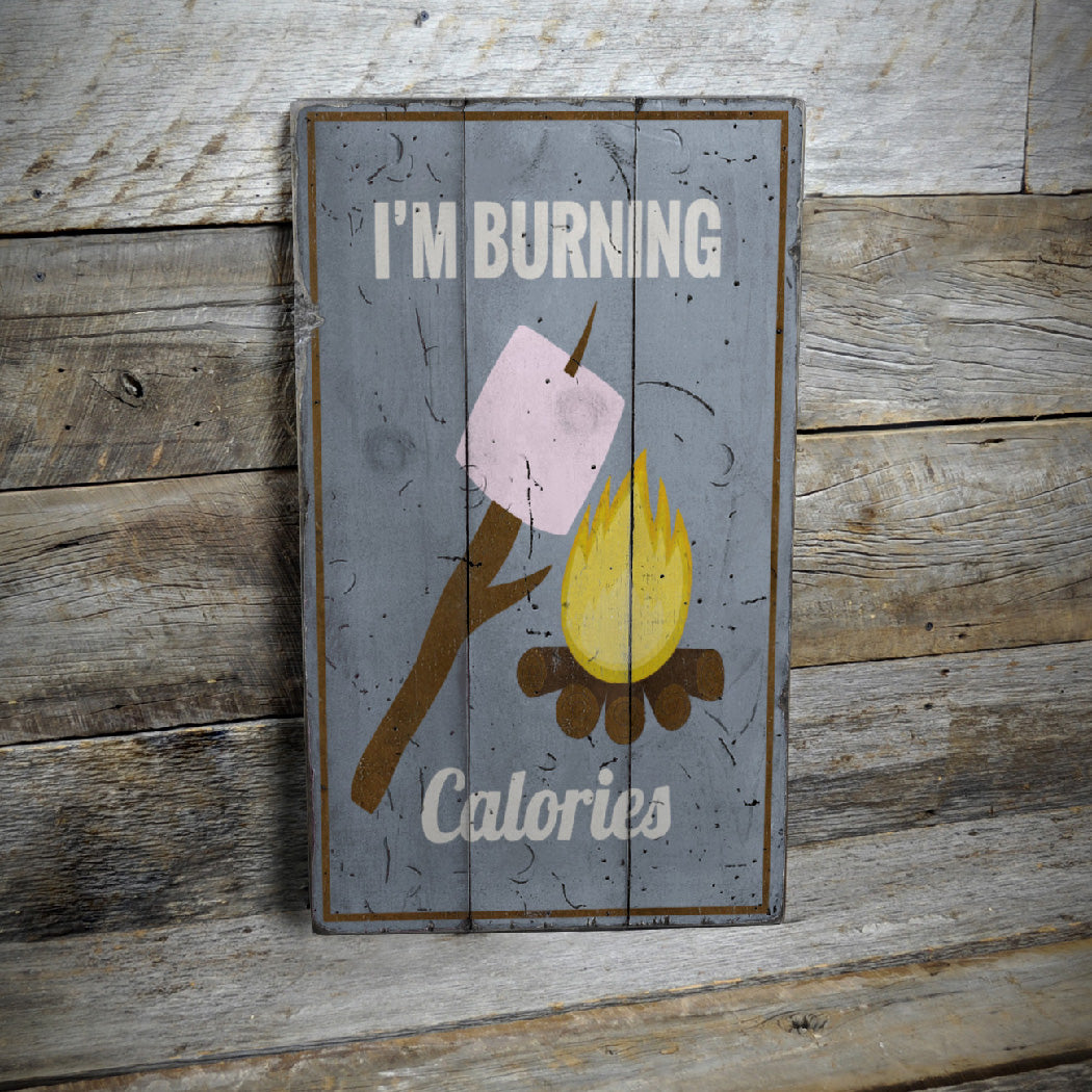 Funny Smores Rustic Wood Sign