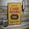 Card Room Rustic Wood Sign