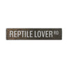 Reptile Lover Road Rustic Wood Sign