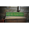 Farm Name Rustic Wood Sign