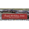 Happy Birthday Jesus Rustic Wood Sign