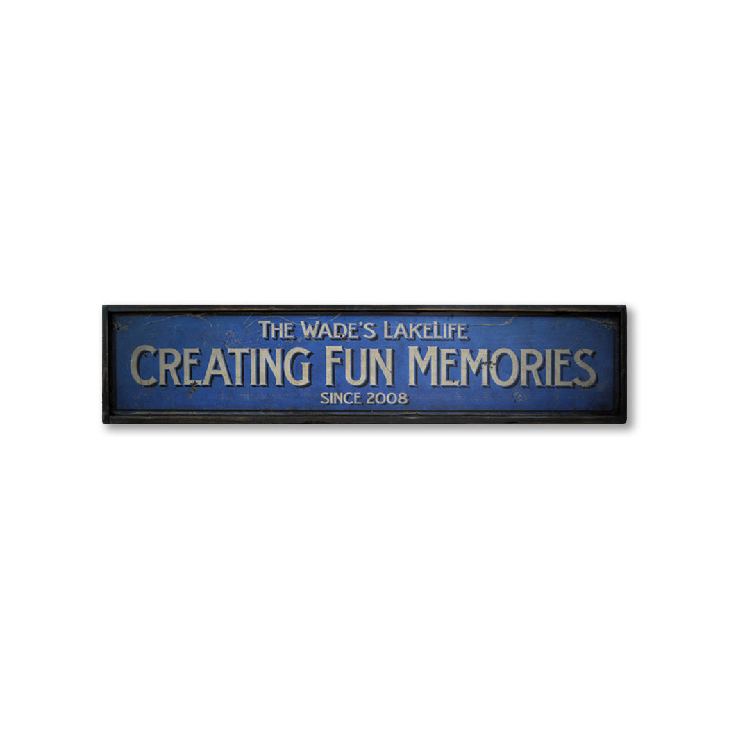 Making Memories Lake House Rustic Wood Sign