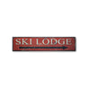 Ski Lodge This Way Arrow Rustic Wood Sign