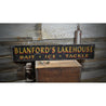 Bait Ice & Tackle Lake House Rustic Wood Sign