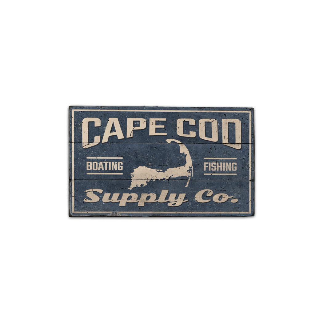 Cape Cod Supply Company Rustic Wood Sign