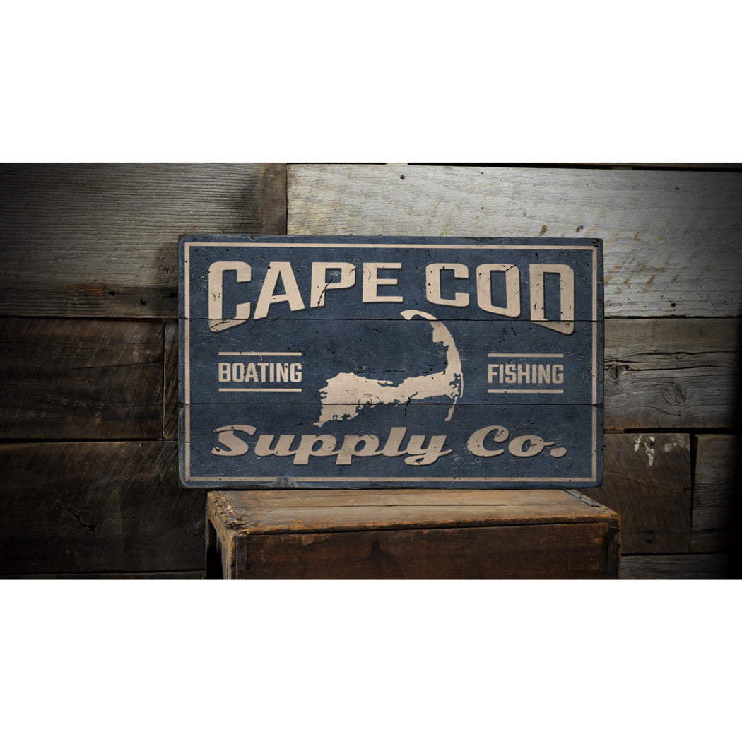 Cape Cod Supply Company Rustic Wood Sign