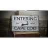 Cape Cod Entrance Rustic Wood Sign