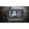 Home Maine Rustic Wood Sign