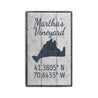 Marthas Vineyard Destination Rustic Wood Sign