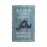 Marthas Vineyard Island Rustic Wood Sign