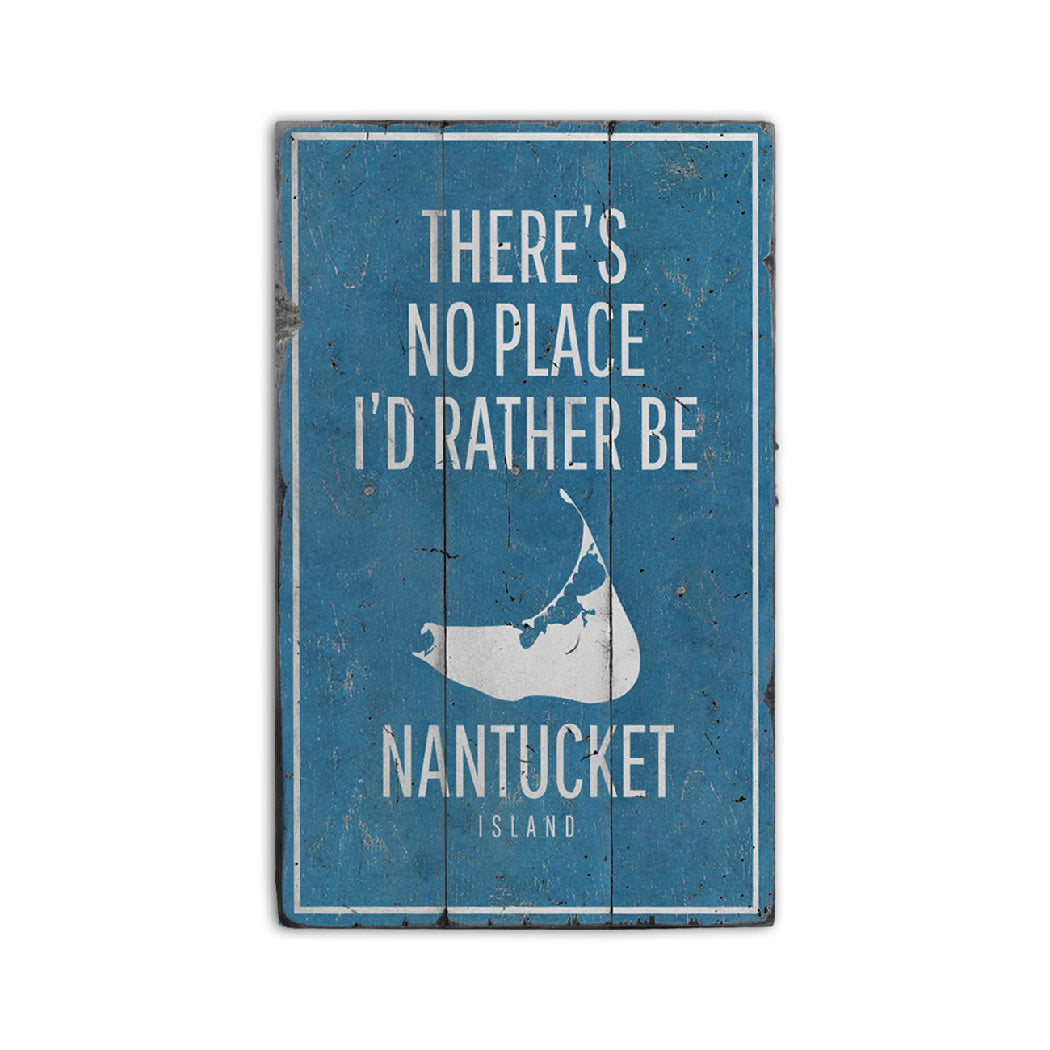 Nantucket Rustic Wood Sign