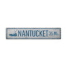 Nantucket Mileage Rustic Wood Sign