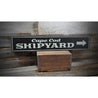 Cape Cod Shipyard Rustic Wood Sign