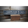 Cape Cod Nantucket Rustic Wood Sign