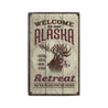 Alaska Retreat Rustic Wood Sign