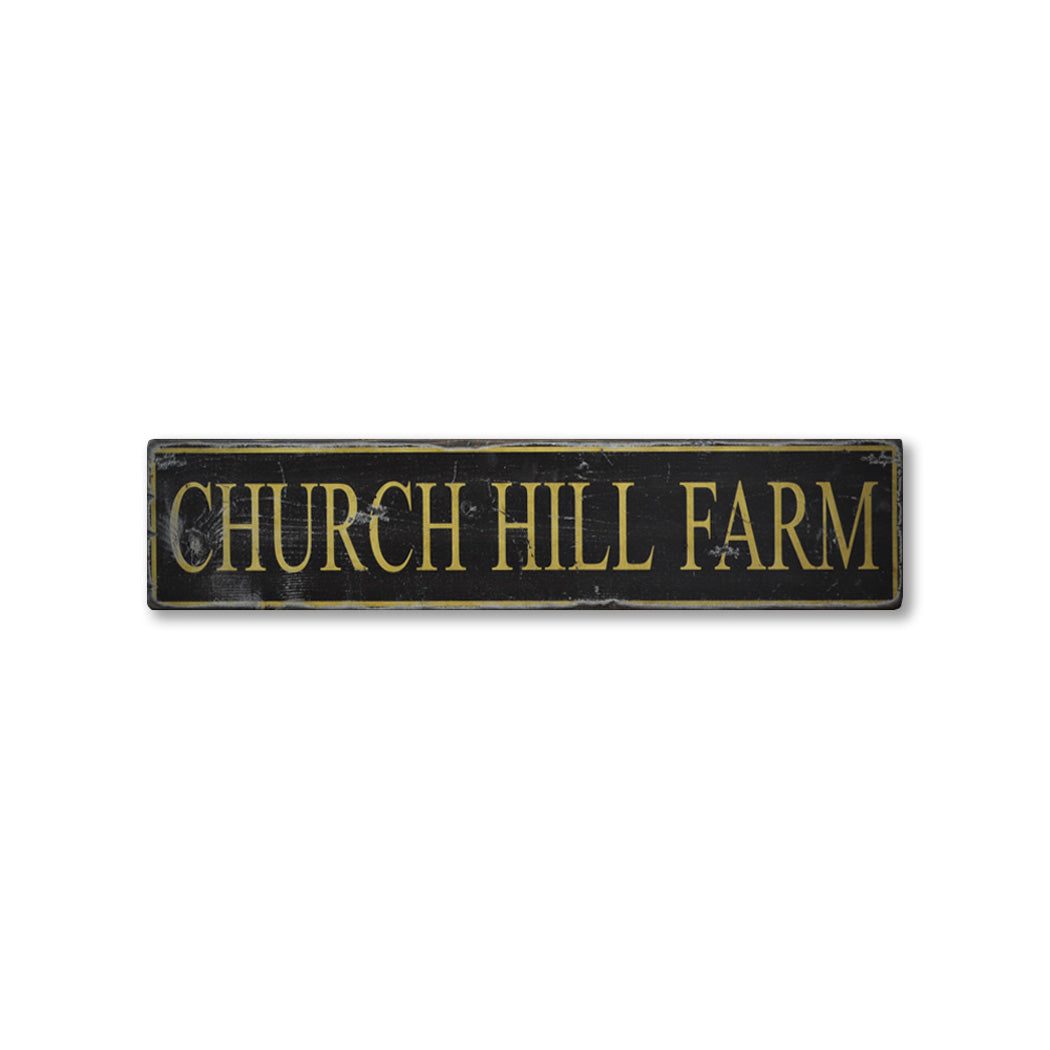 Farm Name Rustic Wood Sign