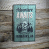 Adventure Awaits Rustic Wood Sign