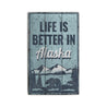 Alaska Rustic Wood Sign